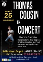 THOMAS COUSIN EN CONCERT